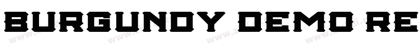 Burgundy DEMO Regula字体转换